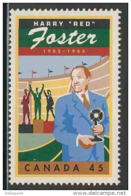 Canada 1998 Mi 1706 ** Harry “Red” Foster (1905-1985) Sports Commentator + Founder Special Olympics - Legendary Canadian - Handisport