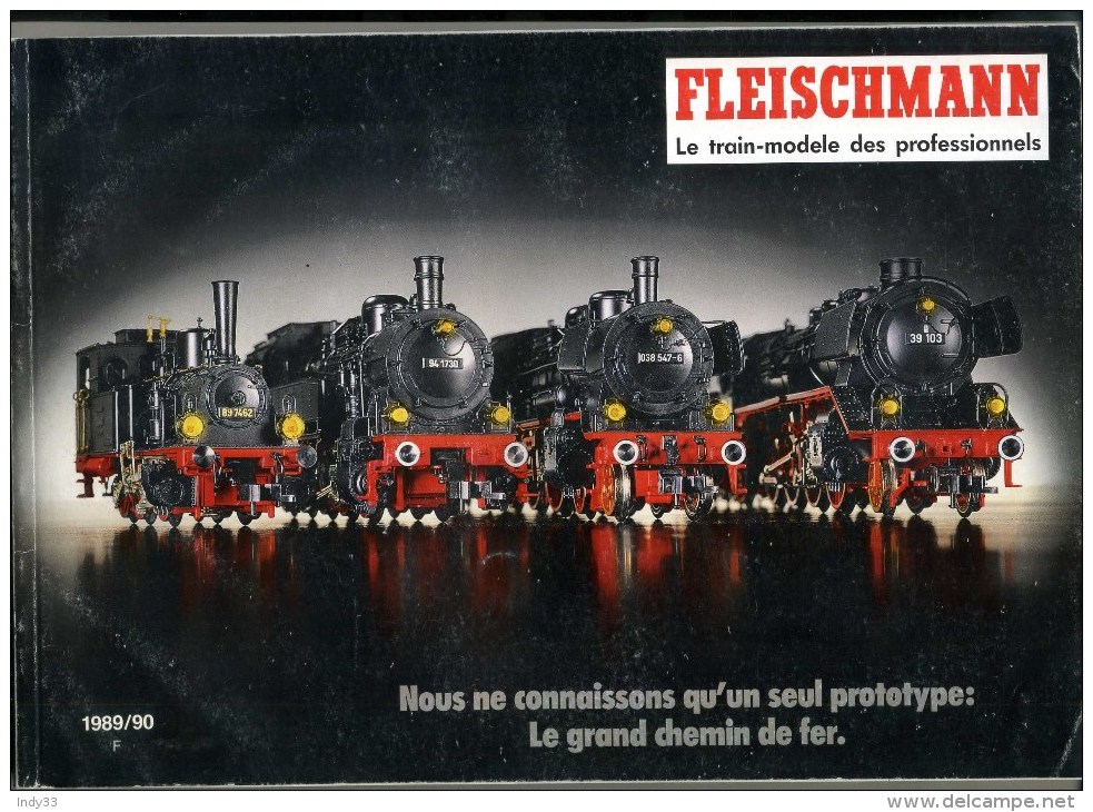 - CATALOGUE FLEISCHMANN . LE TRAIN MODELE DES PROFESSIONNELS . 1989/90 - Littérature & DVD