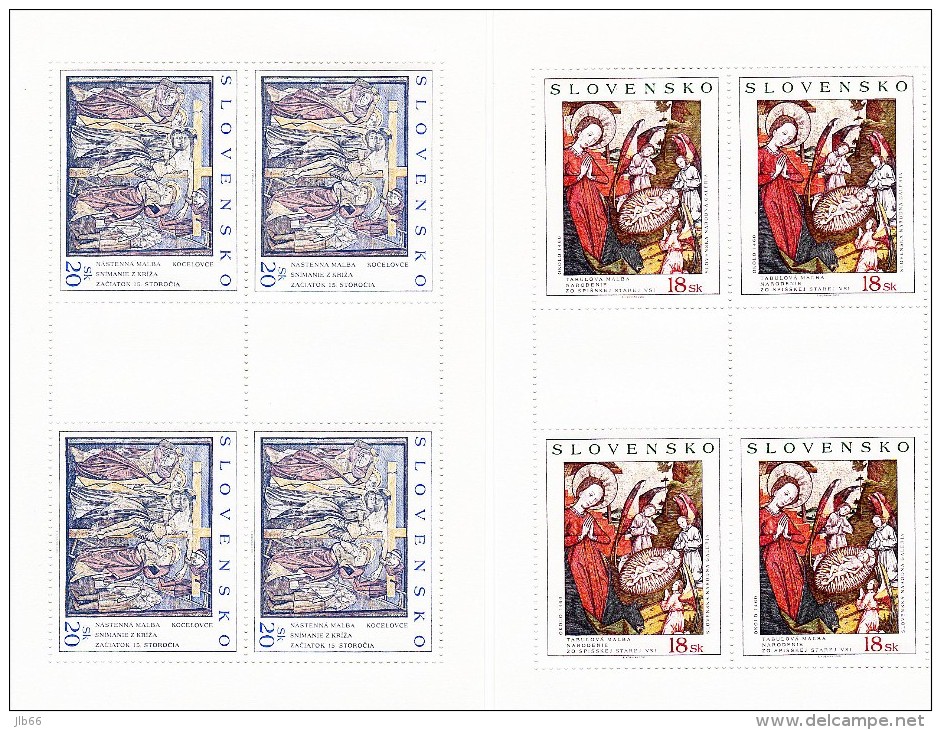 2 Blocs De 4 Timbres Art 2000 Neufs YT 332/333  / 2 Sheets Art 2000 Mint Mi 381/382 - Blokken & Velletjes