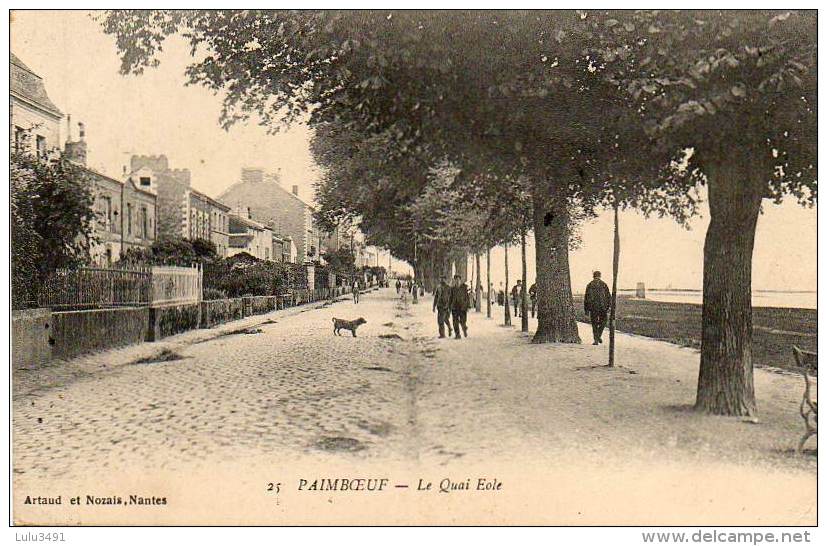 CPA - PAIMBOEUF (44) - Arbres Magnifiques Le Long Du Quai Eole - Paimboeuf