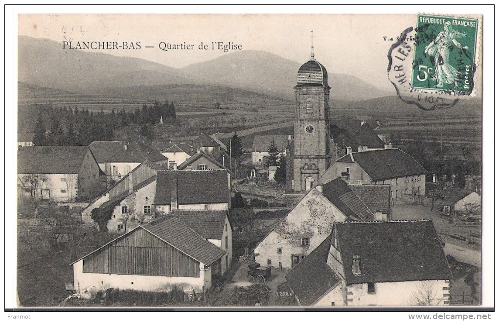 CPA Plancher-bas - Quartier De L'église - Autres & Non Classés