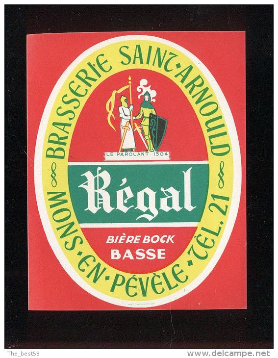 Etiquette De Bière   -  Régal  -  Brasserie Saint Arnould  à  Mons En Pévèle  (59) - Bière