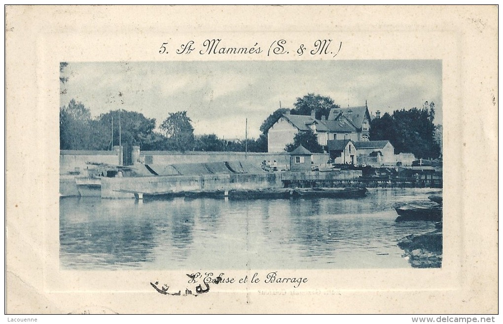 T 3938 SAINT-MAMMES   L ECLUSE ET LE BARRAGE - Saint Mammes