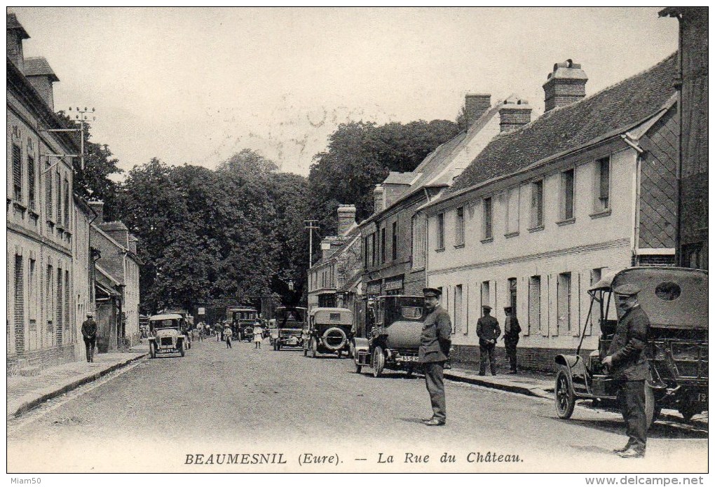 BEAUMESNIL LA RUE DU CHATEAU 27 EURE. - Beaumesnil