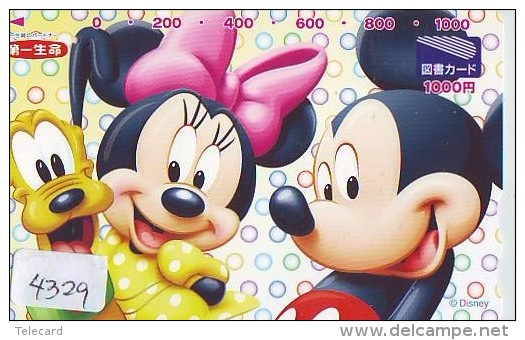 Télécarte  JAPON DISNEY * MICKEY Goofy   (4329) JAPAN Phonecard * TELEFONKARTE - Disney