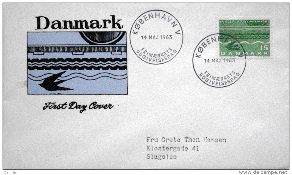 Denmark 1963 Cz.Slania FDC  Minr,413x   Opening The Crow Bar To Germany ( Lot  Ks ) - FDC