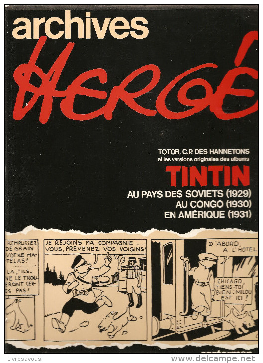 Archives Hergé N°1 Hergé (voir Scan Pour Les Titres) Editions Casterman De 1973 - Hergé