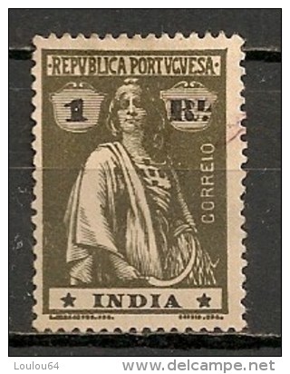 Timbres - Portugal - Inde Portugaise - 1914 - 1 Real - - Inde Portugaise