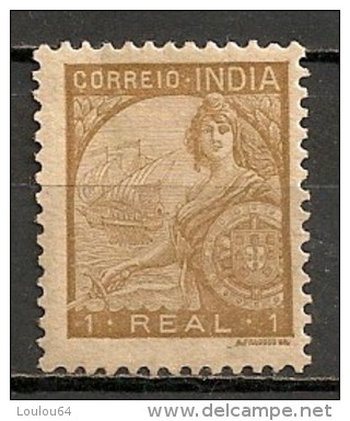 Timbres - Portugal - Inde Portugaise - 1934 - 1 Real - - Inde Portugaise