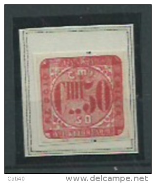 MARCA DA BOLLO - REGNO D´ITALIA  - REGGIO EMILIA TASSA MUNICIPALE C.MI 50 - Revenue Stamps