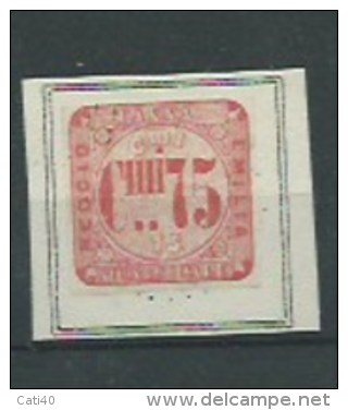 MARCA DA BOLLO - REGNO D´ITALIA  - REGGIO EMILIA TASSA MUNICIPALE C.MI 75 - Revenue Stamps