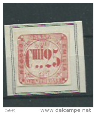 MARCA DA BOLLO - REGNO D´ITALIA  - REGGIO EMILIA TASSA MUNICIPALE C.MI 25 - Revenue Stamps