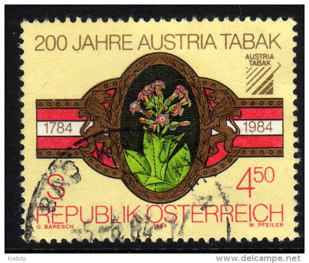 ÖSTERREICH 1984 - 200 Jahre Austria Tabak - ANK 1800 - Tabak