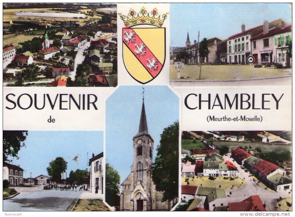 Chambley-Bussières.. Belle Multi-vues.. Animée.. L'Eglise.. Commerces.. Café - Chambley Bussieres