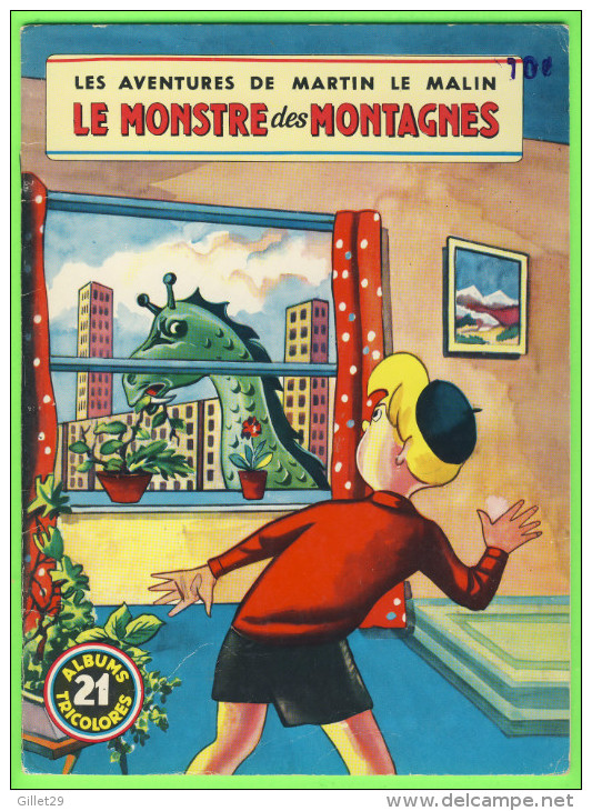 BD - LES AVENTURES DE MARTIN LE MALIN - LE MONSTRE DES MONTAGNES - No 21 ÉDITIONS MULDER 1960-70  - ALBUMS TRICOLORES - Autres & Non Classés