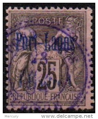 PORT-LAGOS - 25 C. De 1893 Oblitéré En Violet - Oblitérés