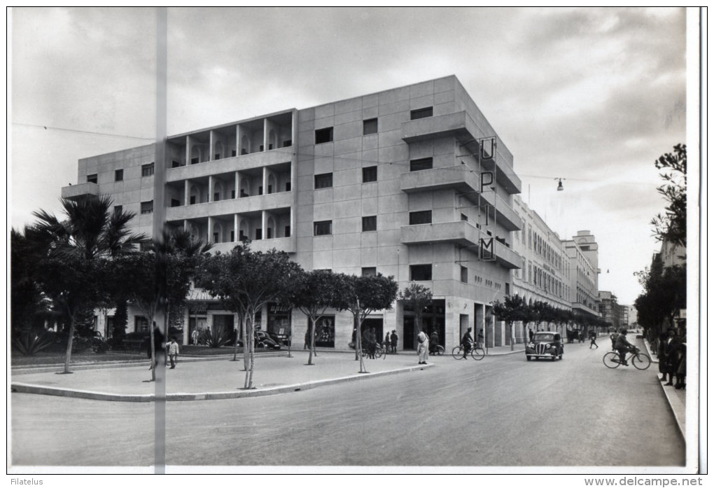 TRIPOLI D'AFRICA-CORSO VITTORIO EMANUELE III-SPEDITA A MILANO-CENT.20 - Libia