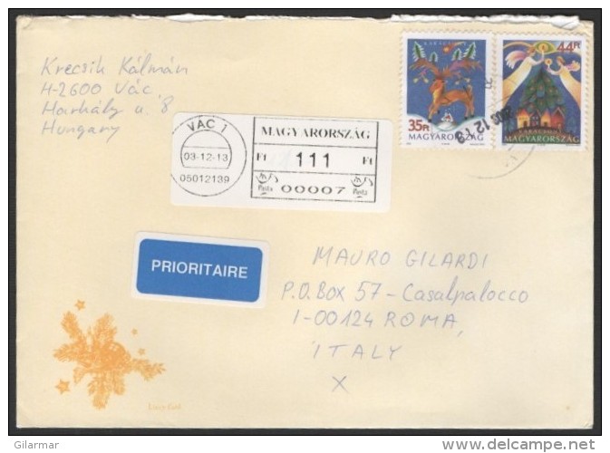 HUNGARY VAC 2013 - MAILED ENVELOPE - CHRISTMAS - Cartas & Documentos