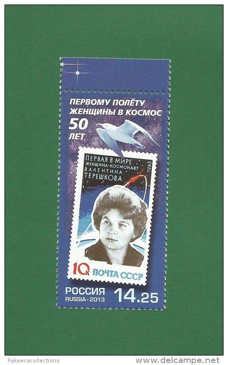 RUSSIA Rußland 2013 - 50th Anniversary - First Woman In Space - MNH ** Astronauts &amp; Cosmonauts - As Per Scan - Russia & USSR