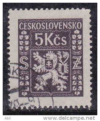 Tchécoslovaquie 1947 N°Y.T. :  SE. 14 Obl. - Timbres De Service