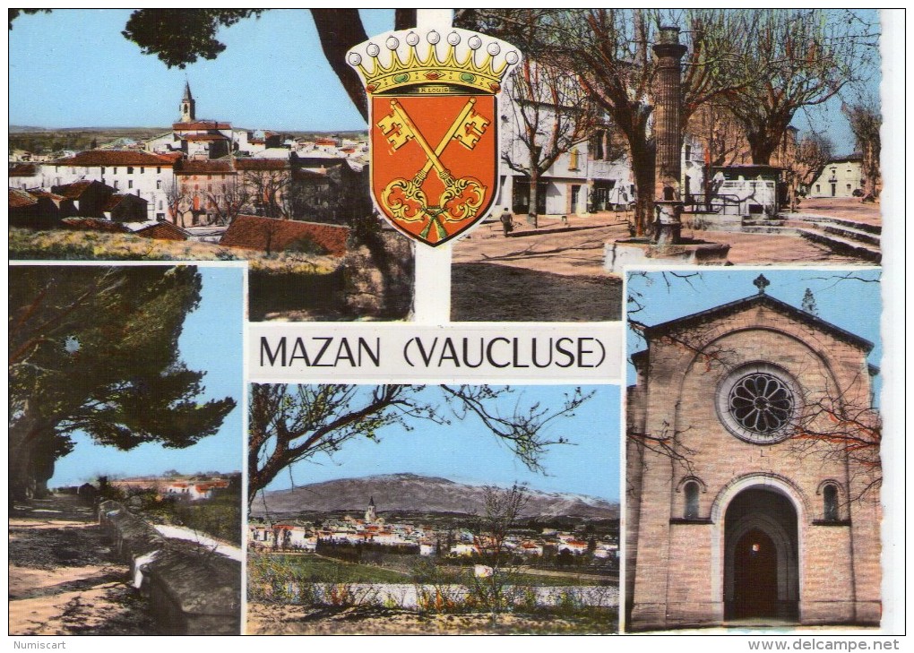 Mazan.. Belle Multi-vues Du Village.. L'Eglise - Mazan