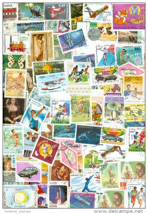 4 Kilo STAMPS Briefmarken Timbres MIX FORMAT GRANDE THEMA * THEMATIQUE  SANS PAPER * THEMES OFF PAPER - Lots & Kiloware (min. 1000 Stück)