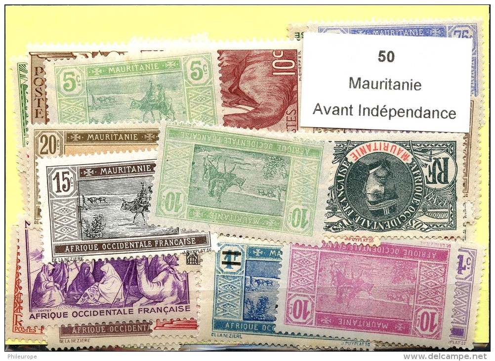 50 Timbres Mauritanie Avant Independance - Other & Unclassified