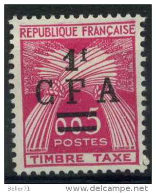 France : Réunion, Taxe N° 45 X Année 1962 - Timbres-taxe