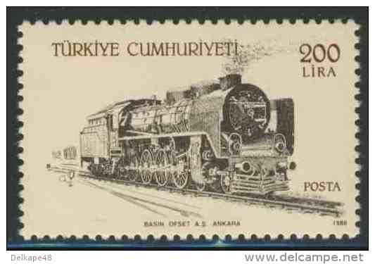 Turkey Turquie Turkei 1988 Mi 2816 YT 2565 Sc 2407 ** Henschel Krupp Steam Locomotive No. 46020 (1933) - Treinen