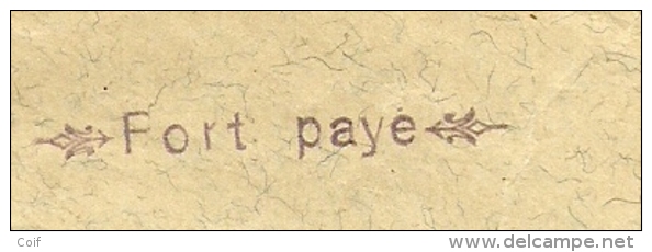 Brief Met Cirkelstempel BRAINE-LE-COMTE / ´S GRAVEN-BRAKEL Op 24/12/18, Met Stempel (violet) " Port Paye " - Fortuna (1919)