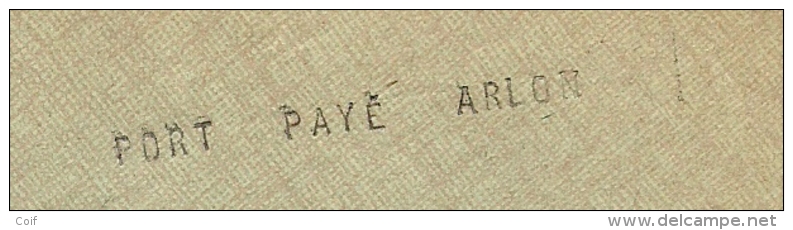 Brief Met Naamstempel PORT PAYE ARLON (noodstempel) - Fortune Cancels (1919)