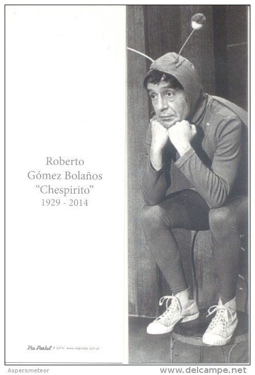 ROBERTO GOMEZ BOLAÑOS - "CHESPIRITO" (1929-2014) EDITOR VIA POSTAL ARGENTINE AÑO 2014 SEÑALADOR MARCAPAGINAS SEGNALIBRI - Marque-Pages