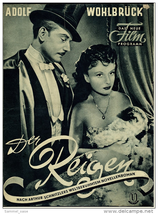 Das Neue Film-Programm Von Ca. 1951  -  "Der Reigen"  -  Mit Gerard Philip , Simone Signoret - Revistas