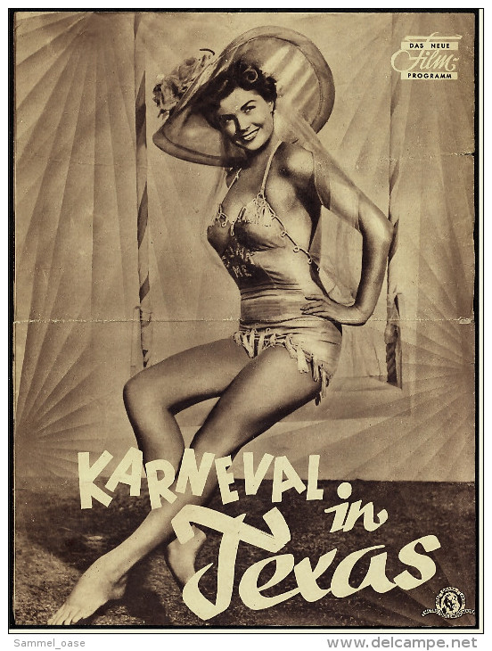 Das Neue Film-Programm Von Ca. 1951  -  "Karneval In Texas"  -  Mit Red Skelton - Ann Miller - Zeitschriften
