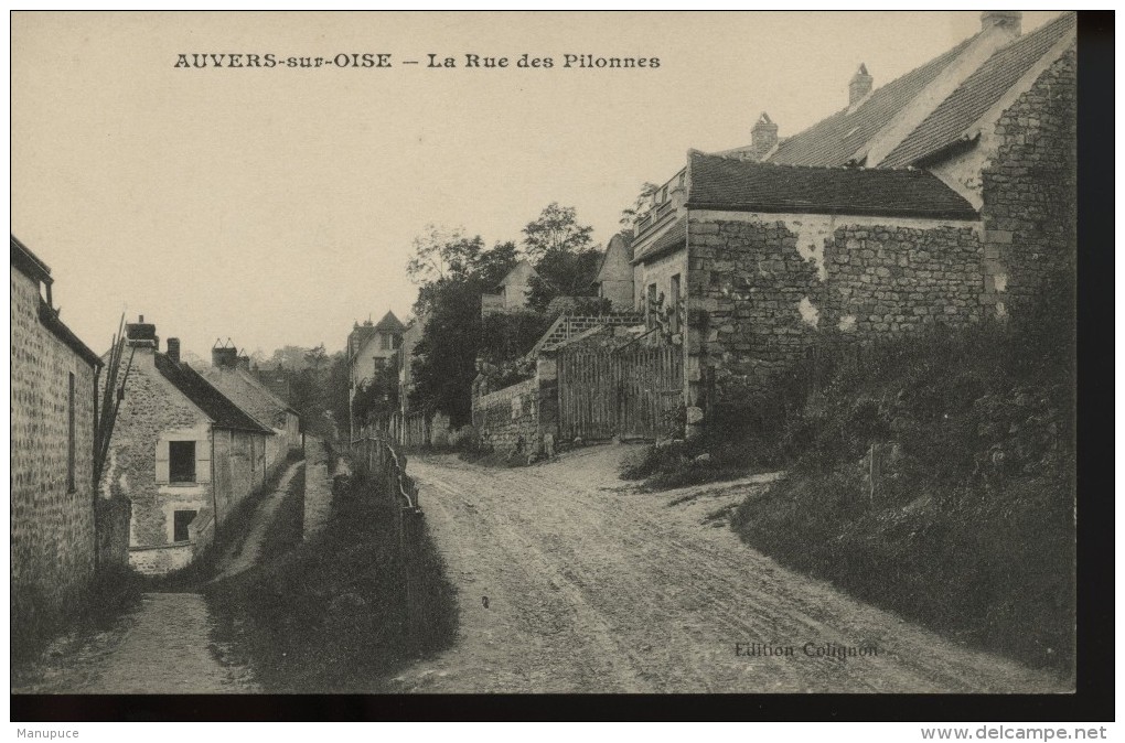 Auvers Sur Oise La Rue Des Pilonnes - Auvers Sur Oise