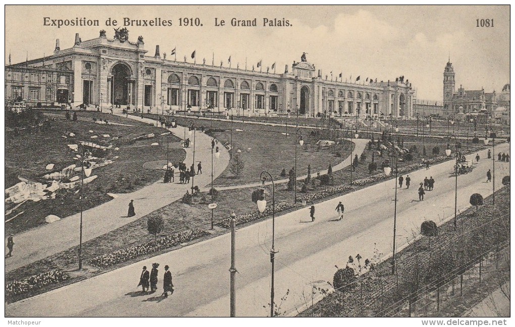 BELGIQUE - BRUXELLES - EXPOSITION DE BRUXELLES 1910- LE GRAND PALAIS - Universal Exhibitions