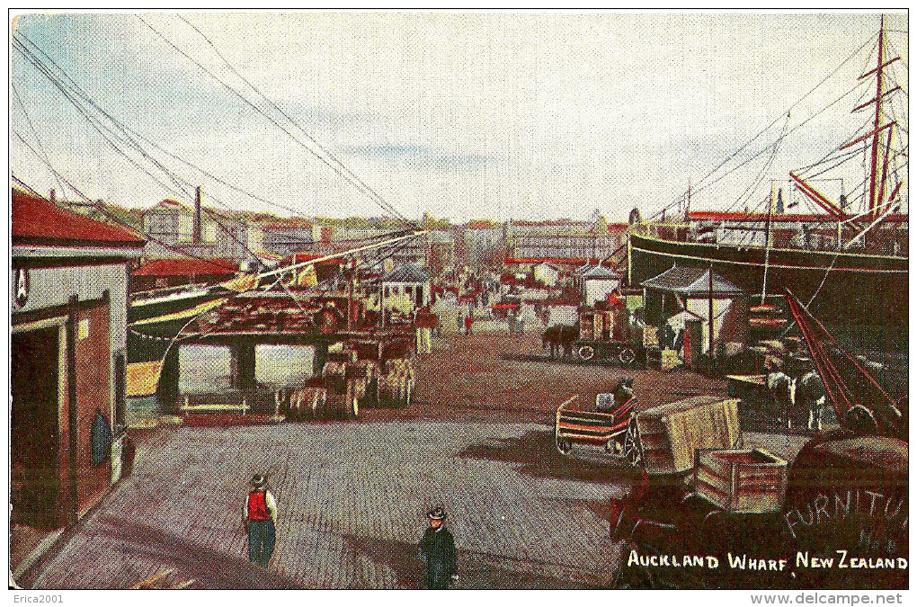 Nouvelle-Zélande. Auckland. Auckland Wharf. - Nouvelle-Zélande