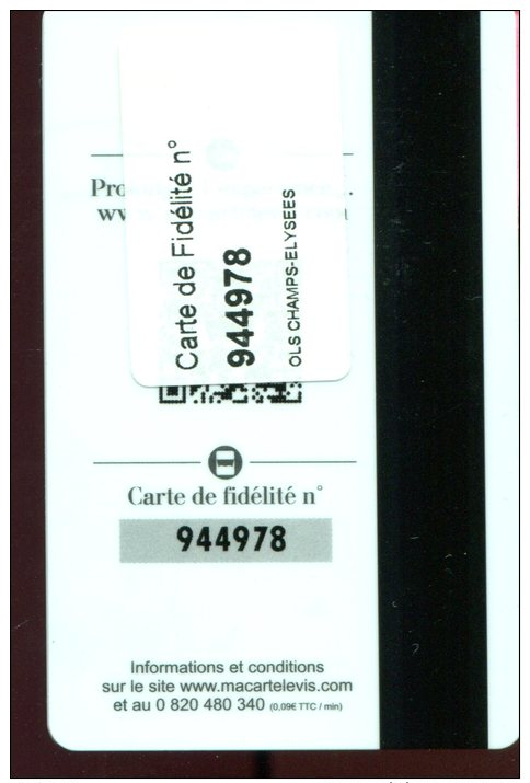 CD4342    CARTE CADEAU  A VOIR  FRANCE - Gift Cards