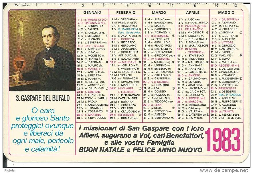 CAL200 - CALENDARIETTO 1983 - S. GASPARE DEL BUFALO - Kleinformat : 1981-90