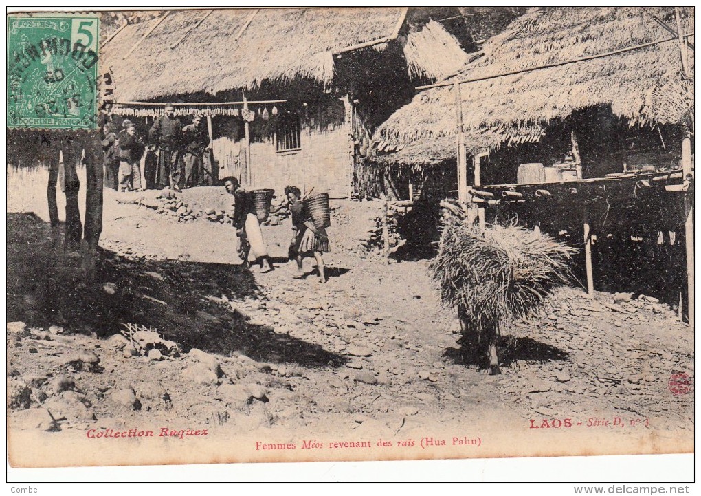 C.P. LAOS. COLLECTION RAQUEZ. FEMMES MEOS REVENANT DES RAÏS ( HUA PAHN) /448 - Laos