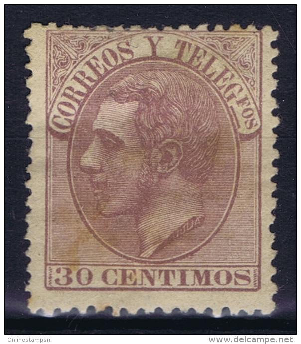Spain: 1879   Yv Nr  194   MH/* Heavy Hinged - Unused Stamps