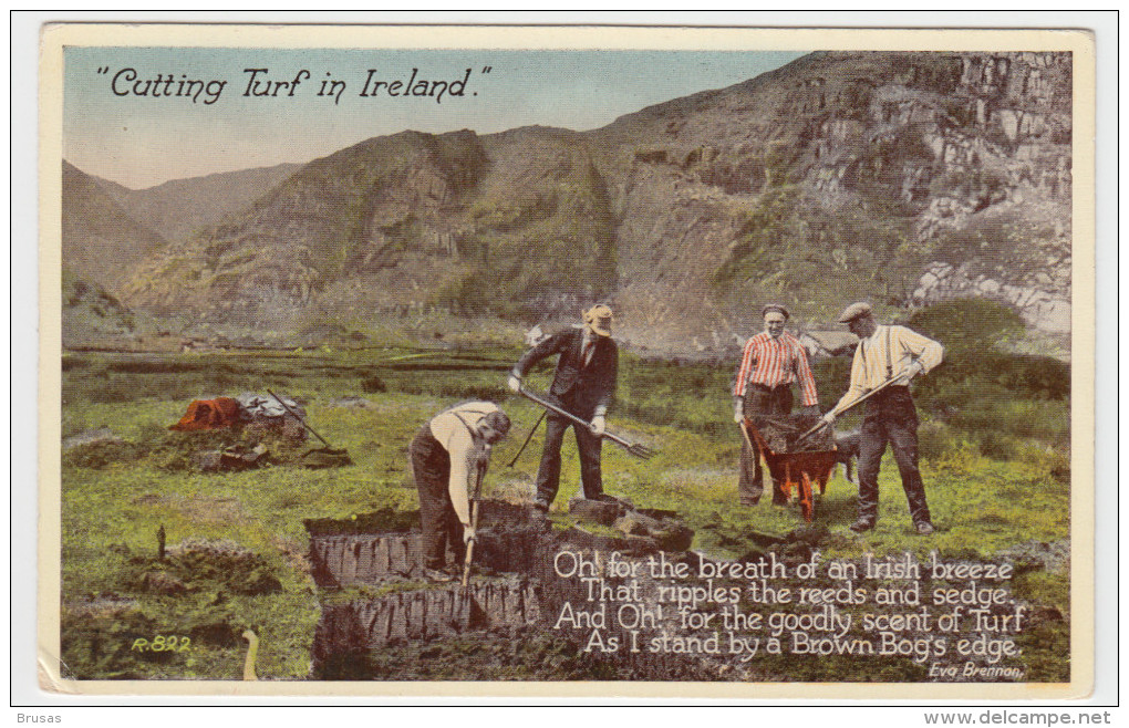 Cutting Turf In Ireland - Autres & Non Classés
