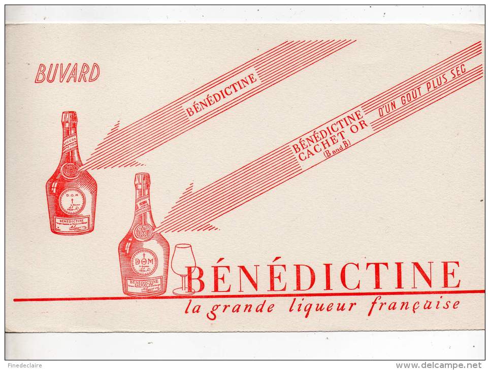 Buvard - La Grande Liqueur Française Bénédictine - Schnaps & Bier