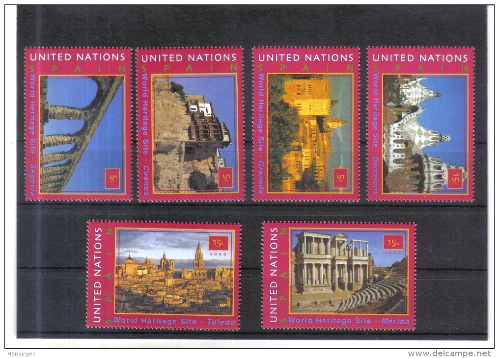 UPU975 UNO New York 2000 Michl   848/53  MARKENHEFT - MARKEN ** Postfrisch - Unused Stamps