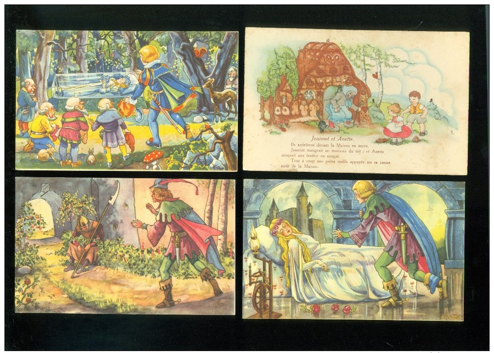 Beau Lot De 24 Cartes Postales De Fantaisie Contes  Conte Mooi Lot Van 24 Postkaarten Van Fantasie Sprookje - 24 Scans - 5 - 99 Postales