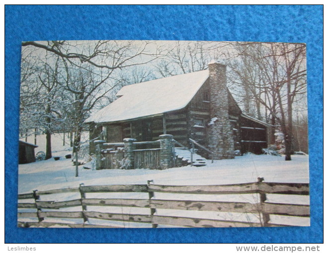 Winter In The Shepherd Of The Hills Country. Old Matt's Cabin On Highway 76 West Of Branson.  (Harold Bell Wright) - Branson