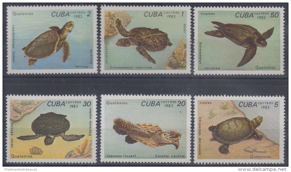 1983.14- * CUBA 1983. MNH. TORTUGAS * CUBANAS. TORTLE. COMPLETE SET. - Neufs