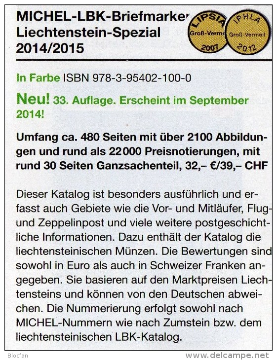 MICHEL Schweiz/ Liechtenstein Spezial Briefmarken Kataloge 2015 Neu 70€ UNO Genf Internationale Ämter Catalogue Helvetia - Malerei & Skulptur