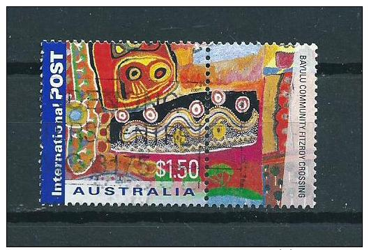 2001 Australia Greetings+tab $1,50 Used/gebruikt/oblitere - Gebruikt