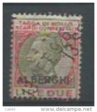 MARCA DA BOLLO  MARCHE PER CONTI ALBERGO L. DUE - Revenue Stamps